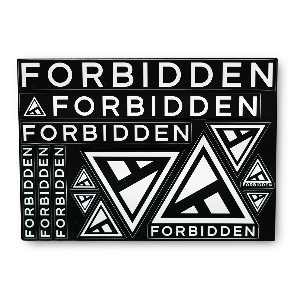 Forbidden Logo Sticker Pack | US Store